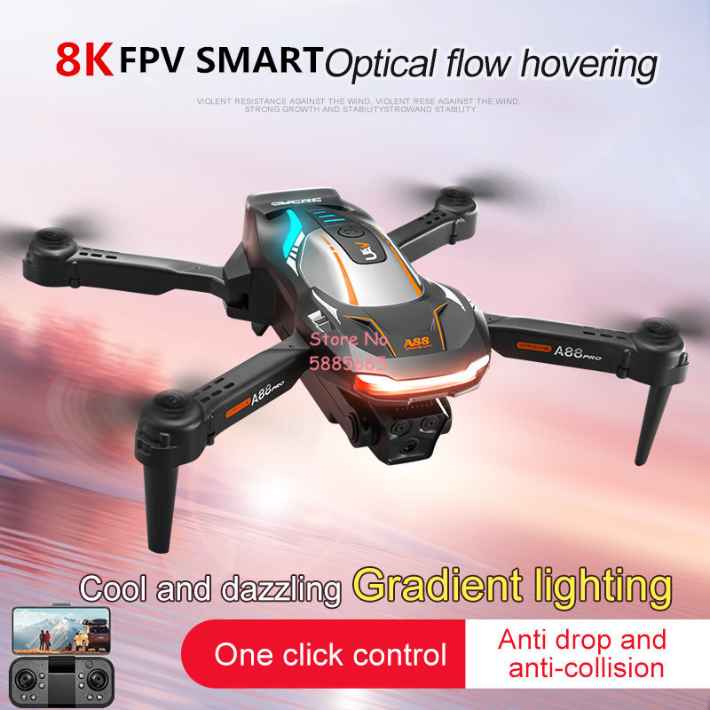 Rc Helicopter Electric - โดรนถ่ายภาพทางอากาศ 8K ระบบ Optical Flow Positioning