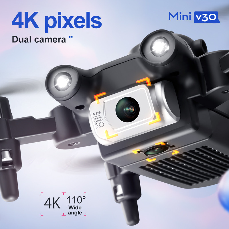 Mini V30 WiFi FPV Drone 4K HD  - Rc Helicopter Electric บทวิจารณ์และราคา