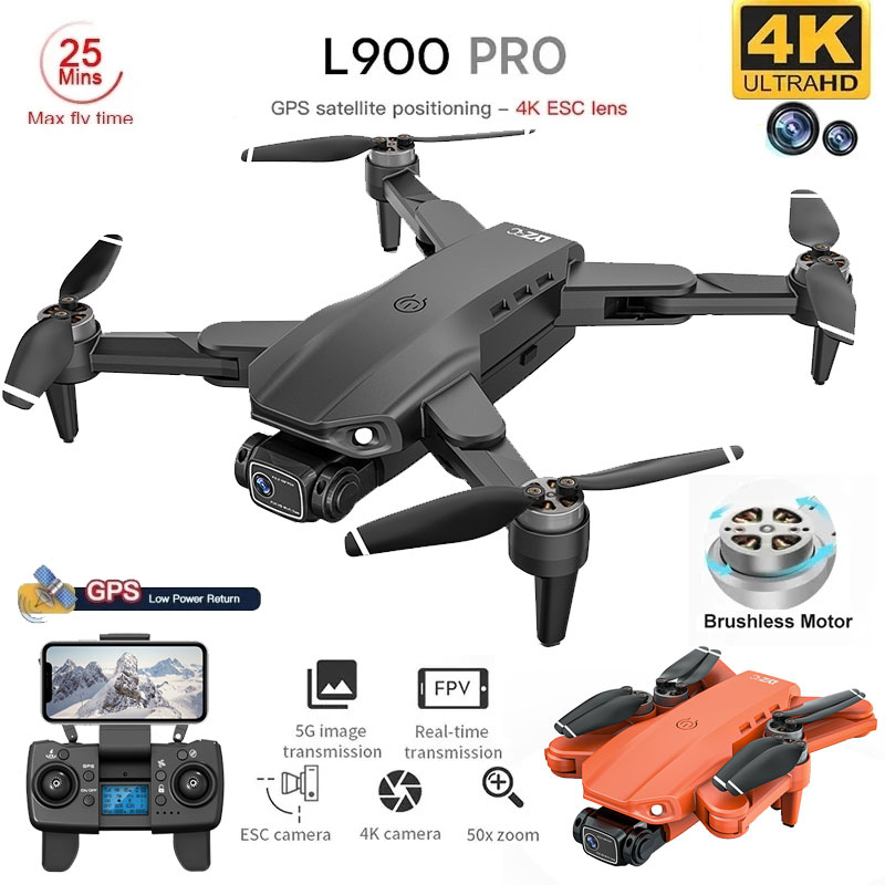 โดรน4K L900โปร GPS โดรน4K กล้อ - Rc Helicopter Electric บทวิจารณ์และราคา