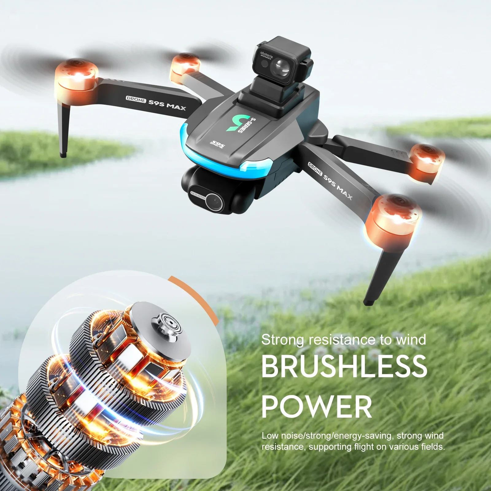 ใหม่S9S MAX MINI Drone 4K 2 แก - Rc Helicopter Mini บทวิจารณ์และราคา