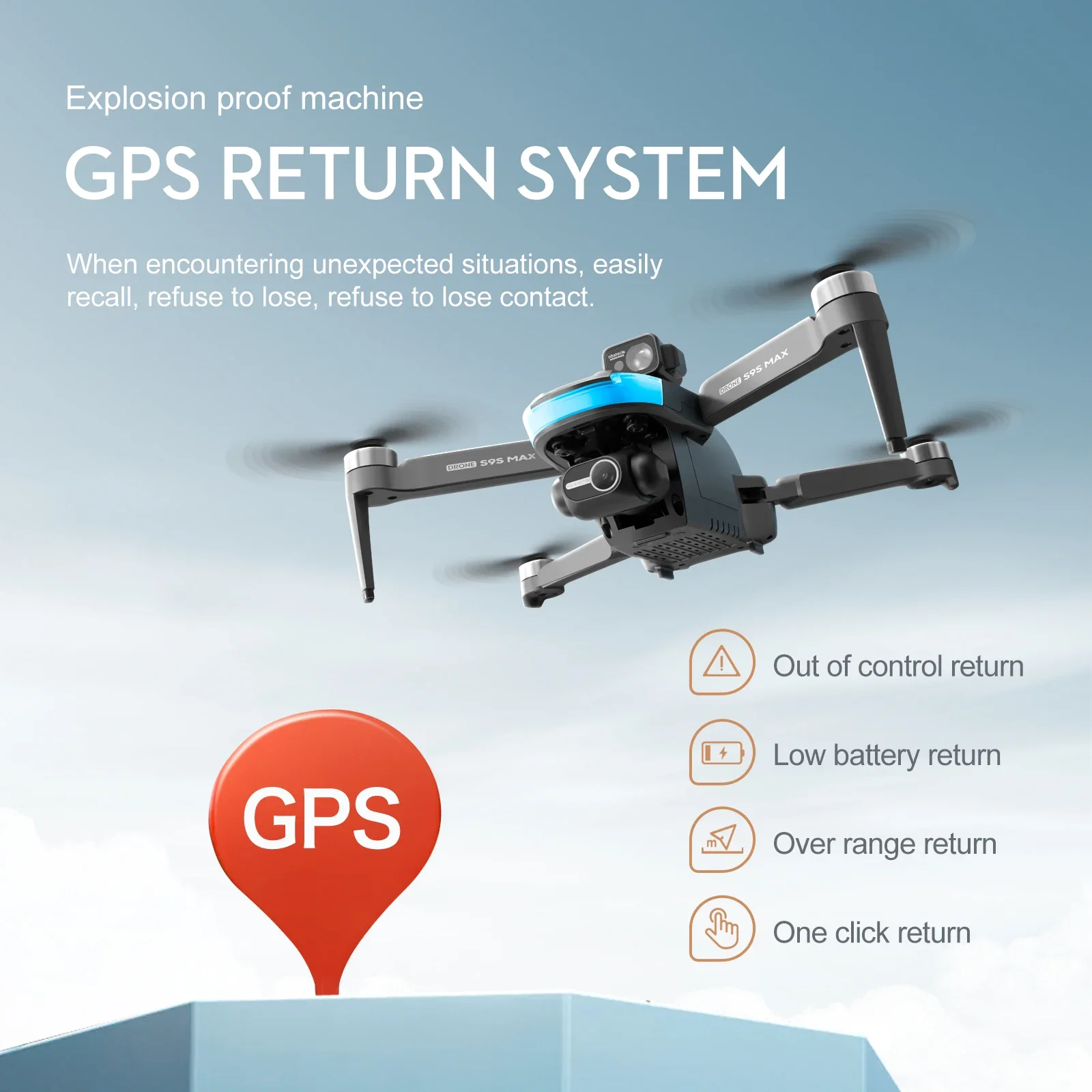 ใหม่S9S MAX MINI Drone 4K 2 แก - Rc Helicopter Mini บทวิจารณ์และราคา
