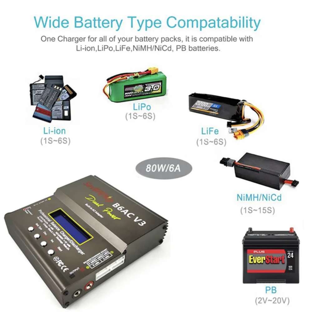 เครื่องชาร์จแบตเตอรี่ 80W IMAX - Rc Helicopter Charger บทวิจารณ์และราคา